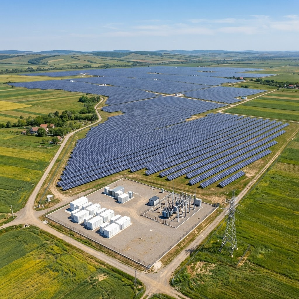 Solar plant powering the future SAF facility